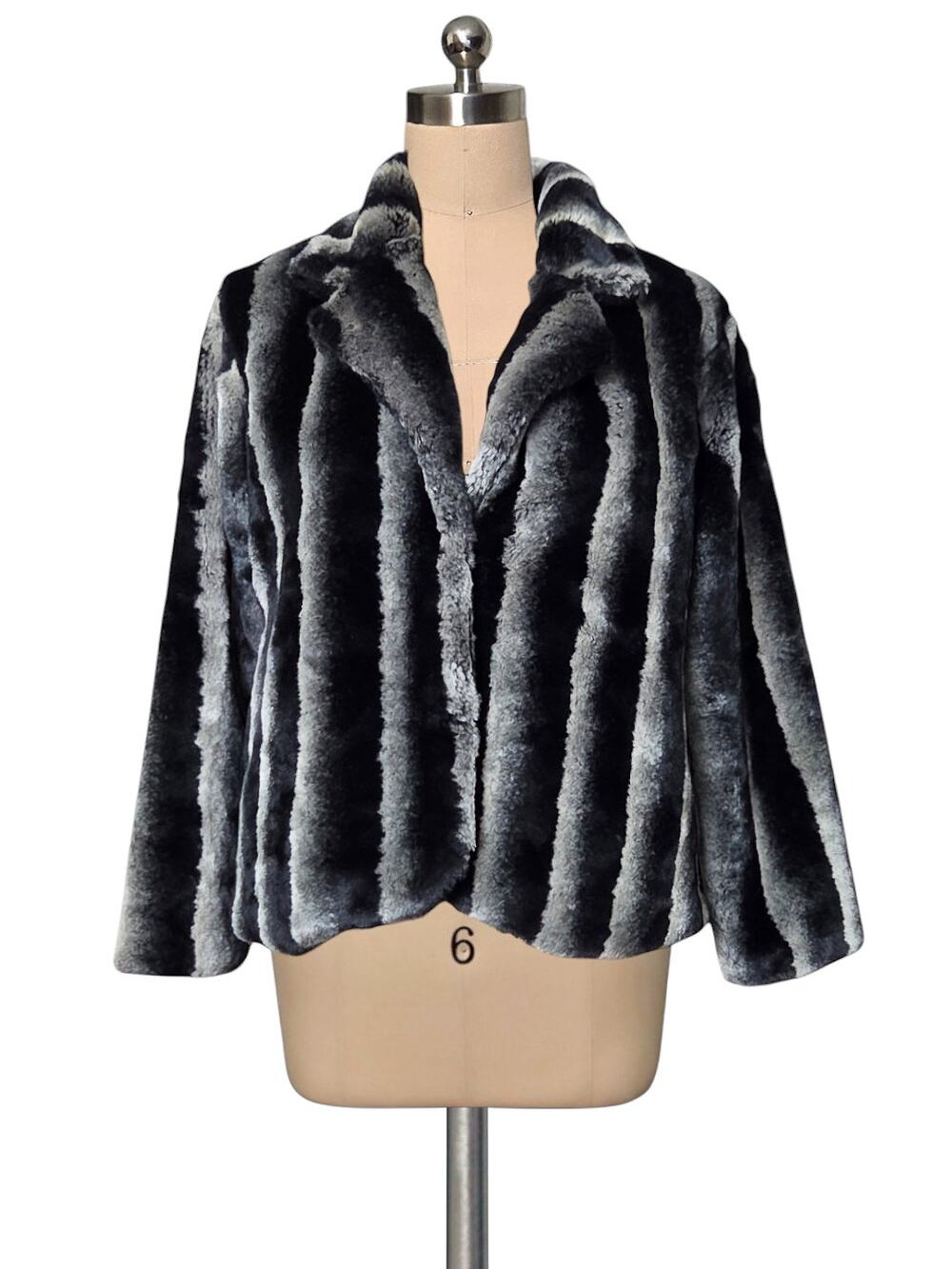 Vintage 70's 80's  Warm ROCHELLE California  Faux Fur Cozy Plush Coat S